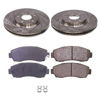 Callahan Brake Parts® - Drilled and Slotted Front Brake Kit