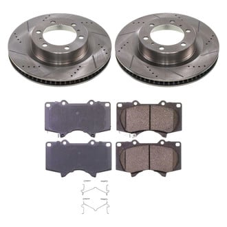 Callahan Brake Parts® - Drilled and Slotted Front Brake Kit