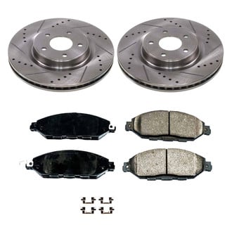 Callahan Brake Parts® - Drilled and Slotted Front Brake Kit
