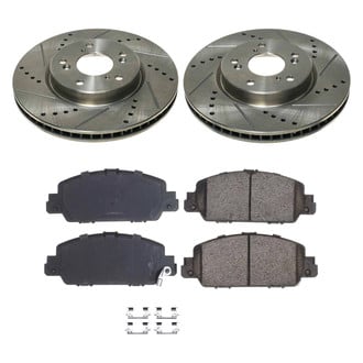 Callahan Brake Parts® - Drilled and Slotted Front Brake Kit