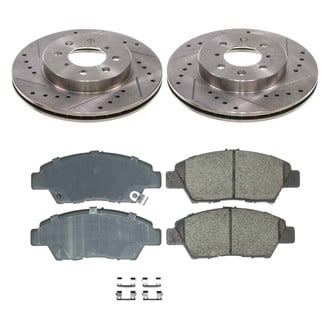 Callahan Brake Parts® - Drilled and Slotted Front Brake Kit