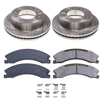 Callahan Brake Parts® - Drilled and Slotted Front Brake Kit
