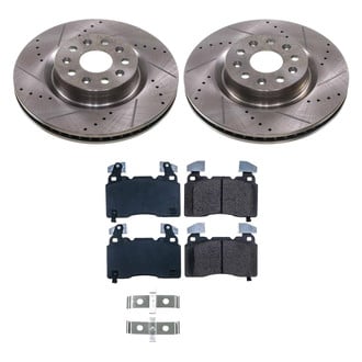Callahan Brake Parts® - Drilled and Slotted Front Brake Kit
