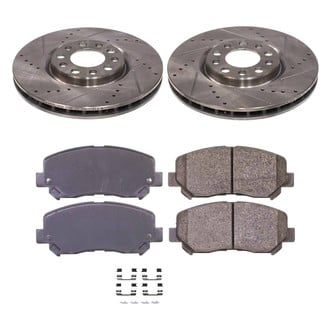 Callahan Brake Parts® - Drilled and Slotted Front Brake Kit