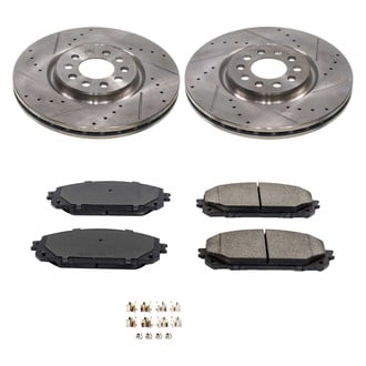 Callahan Brake Parts® - Drilled and Slotted Front Brake Kit