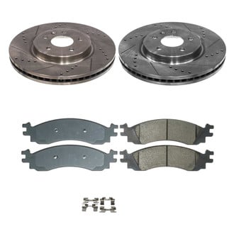 Callahan Brake Parts® - Drilled and Slotted Front Brake Kit