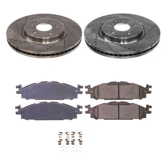 Callahan Brake Parts® - Drilled and Slotted Front Brake Kit