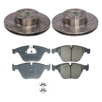 Callahan Brake Parts® - Drilled and Slotted Front Brake Kit