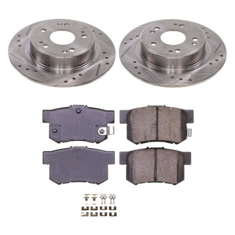 Callahan Brake Parts® - Drilled and Slotted Rear Brake Kit