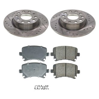 Callahan Brake Parts® - Drilled and Slotted Rear Brake Kit