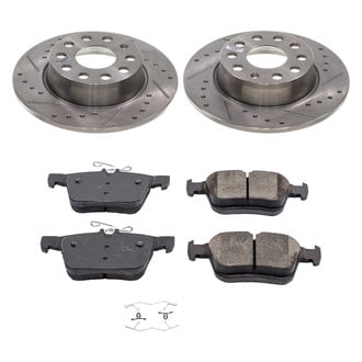 Callahan Brake Parts® - Drilled and Slotted Rear Brake Kit