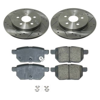 Callahan Brake Parts® - Drilled and Slotted Rear Brake Kit