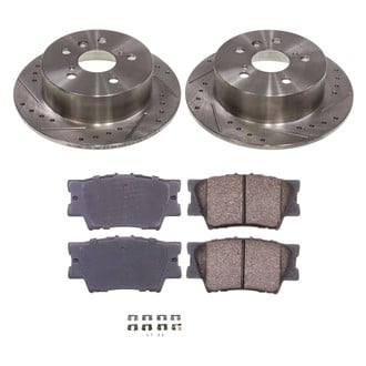 Callahan Brake Parts® - Drilled and Slotted Rear Brake Kit