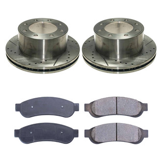 Callahan Brake Parts® - Drilled and Slotted Rear Brake Kit