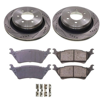 Callahan Brake Parts® - Drilled and Slotted Rear Brake Kit