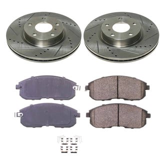 Callahan Brake Parts® - Drilled and Slotted Front Brake Kit