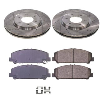 Callahan Brake Parts® - Drilled and Slotted Front Brake Kit