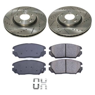 Callahan Brake Parts® - Drilled and Slotted Front Brake Kit