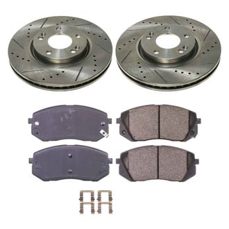 Callahan Brake Parts® - Drilled and Slotted Front Brake Kit