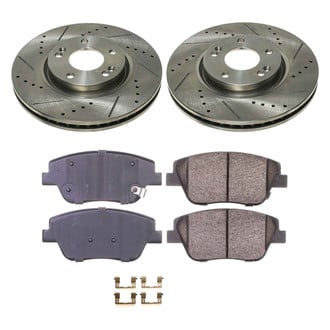 Callahan Brake Parts® - Drilled and Slotted Front Brake Kit
