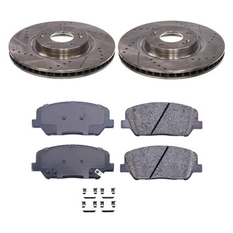 Callahan Brake Parts® - Drilled and Slotted Front Brake Kit