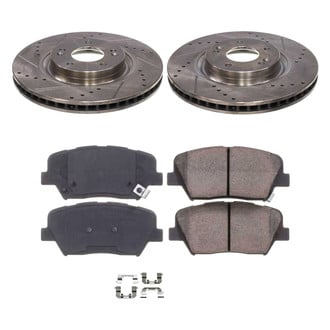 Callahan Brake Parts® - Drilled and Slotted Front Brake Kit