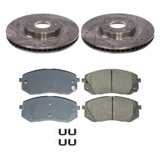 Callahan Brake Parts® - Drilled and Slotted Front Brake Kit
