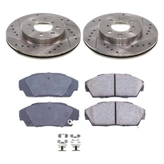 Callahan Brake Parts® - Drilled and Slotted Front Brake Kit