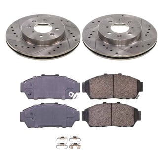 Callahan Brake Parts® - Drilled and Slotted Front Brake Kit