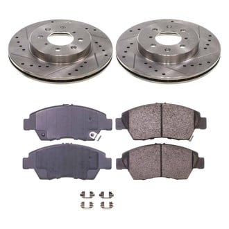 Callahan Brake Parts® - Drilled and Slotted Front Brake Kit