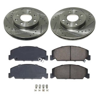 Callahan Brake Parts® - Drilled and Slotted Front Brake Kit