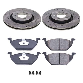 Callahan Brake Parts® - Drilled and Slotted Front Brake Kit