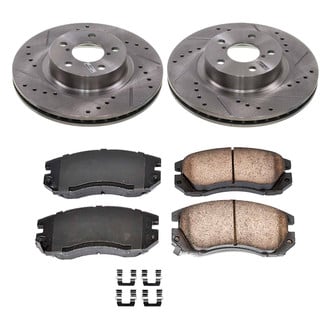 Callahan Brake Parts® - Drilled and Slotted Front Brake Kit