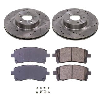 Callahan Brake Parts® - Drilled and Slotted Front Brake Kit