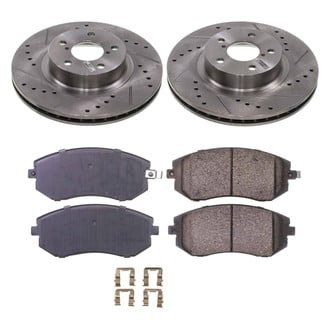 Callahan Brake Parts® - Drilled and Slotted Front Brake Kit