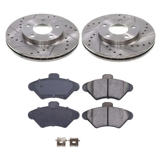 Callahan Brake Parts® - Drilled and Slotted Front Brake Kit