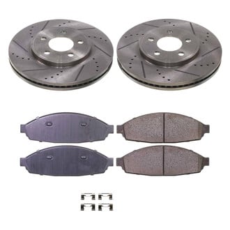 Callahan Brake Parts® - Drilled and Slotted Front Brake Kit