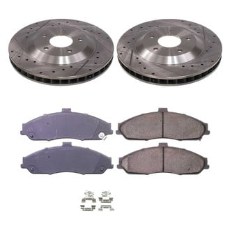 Callahan Brake Parts® - Drilled and Slotted Front Brake Kit