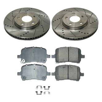 Callahan Brake Parts® - Drilled and Slotted Front Brake Kit