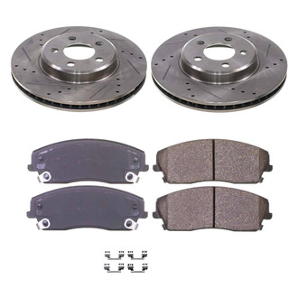 Callahan Brake Parts® - Drilled and Slotted Front Brake Kit