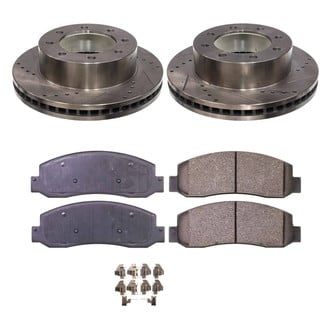 Callahan Brake Parts® - Drilled and Slotted Front Brake Kit