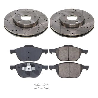 Callahan Brake Parts® - Drilled and Slotted Front Brake Kit