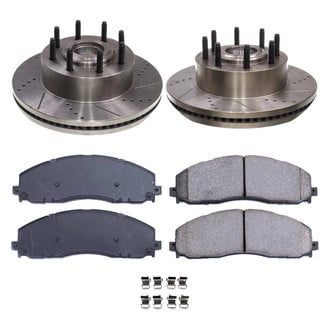Callahan Brake Parts® - Drilled and Slotted Front Brake Kit
