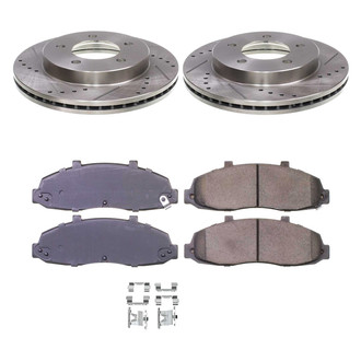 Callahan Brake Parts® - Drilled and Slotted Front Brake Kit