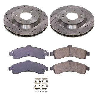 Callahan Brake Parts® - Drilled and Slotted Front Brake Kit