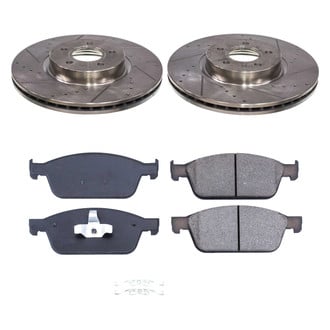 Callahan Brake Parts® - Drilled and Slotted Front Brake Kit