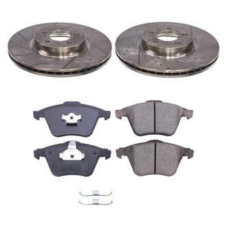 Callahan Brake Parts® - Drilled and Slotted Front Brake Kit