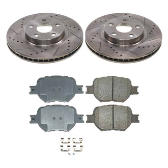 Callahan Brake Parts® - Drilled and Slotted Front Brake Kit