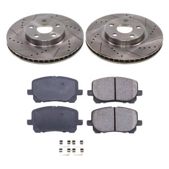 Callahan Brake Parts® - Drilled and Slotted Front Brake Kit