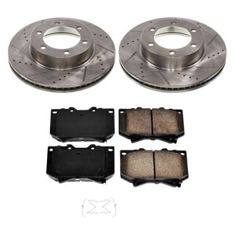 Callahan Brake Parts® - Drilled and Slotted Front Brake Kit